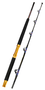 Saltwater Fishing Trolling Rod 1 Piece/2 Piece Heavy Roller Rod Big Name Conventional Boat 