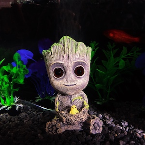 AnxunJim Aquarium Groot Air Bubbler Decorations Fish Tank Air Stone Set