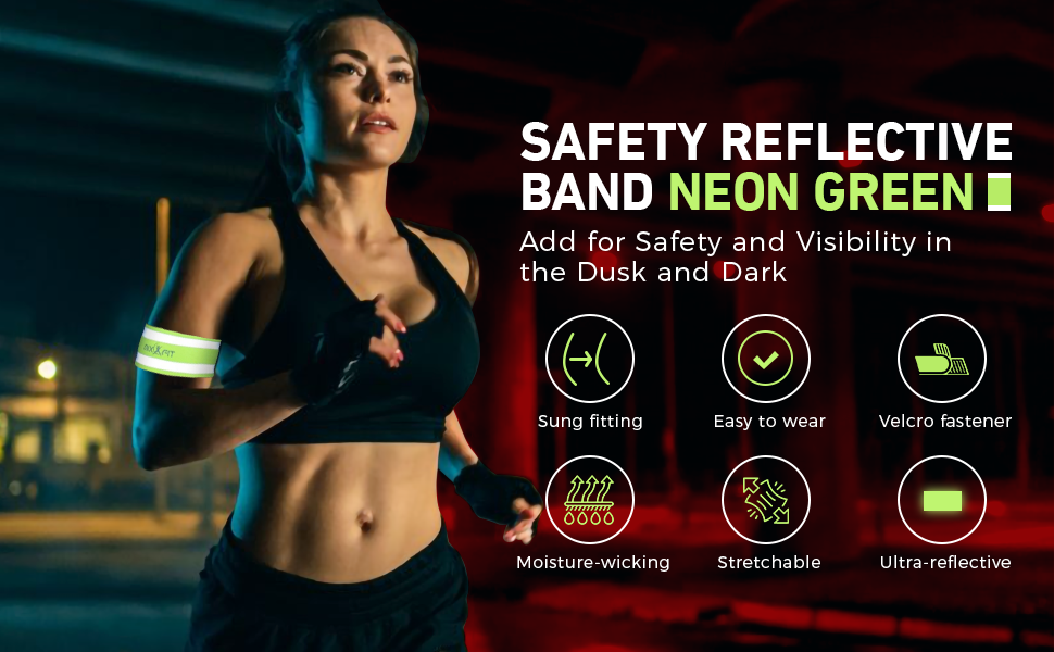 reflective band reflective bands night walking running lifting straps padded lifting strap