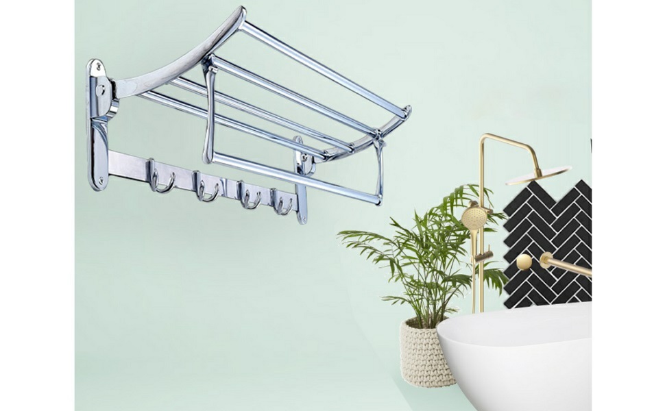 bathroom shelf toilet paper holder in rack corner for accessories set home soap shelves usf dish 