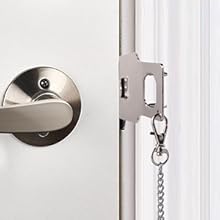 Portable Door Lock,Travel Lock, Add Extra Locks for Additional Safety and Privacy