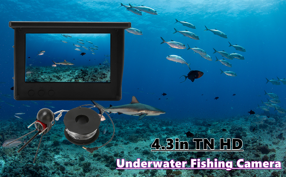 Underwater Camera Viewing System, 4.3in TN HD Underwater Fishing Camera