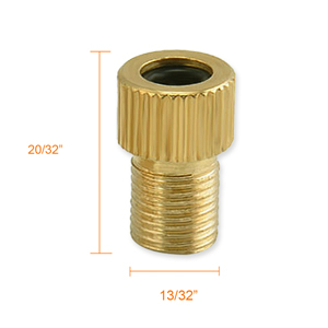 Mobi Lock Lot de 5 Adaptateurs de Valve Presta vers Schrader en Cuivre  – pour Vélos et VTT