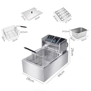 【開封・未使用】Ozonlife 電気フライヤー 卓上 6Ｌ大容量 業務用 Amazon.co.jp: Ozonlife 卓上フライヤー 業務用 家庭用