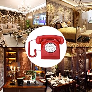 (未使用･未開封品)固定電話 ヨーロッパ風 装飾電話機 レトロ電話 卓上電話機 有線電話 番号保存 ボタンダイヤル 簡単 古典的な装飾 おしゃれ 持ち運び便利 (1) Amazon | 固定電話 ヨーロッパ風 装飾電話機 レトロ電話 卓上