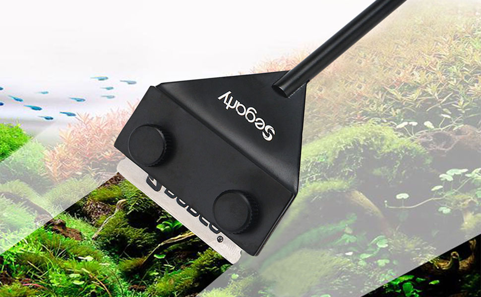 Segarty Aquarium Algae Scraper, 26.5" Stainless Steel