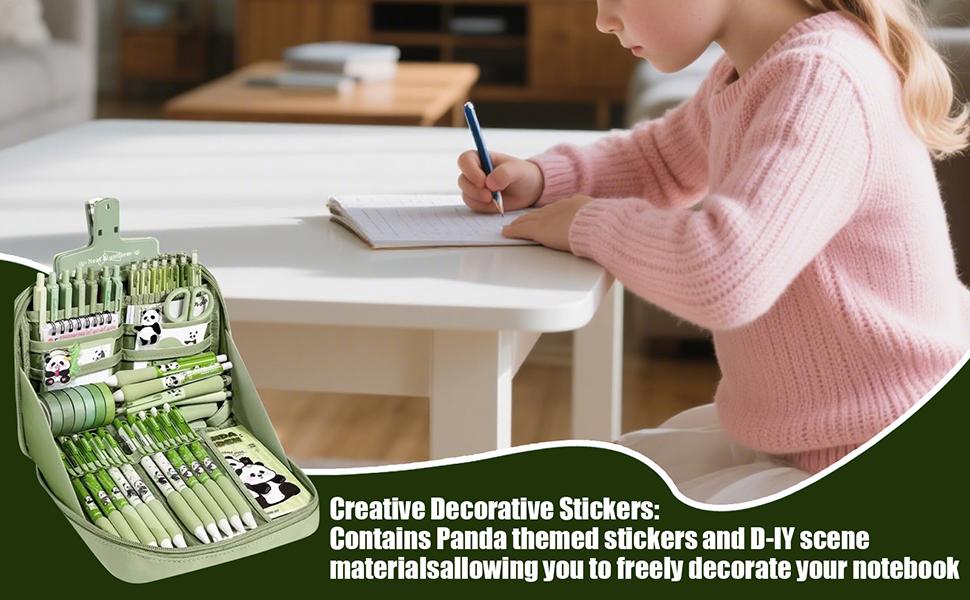 Fournitures Scolaires à Thème Panda