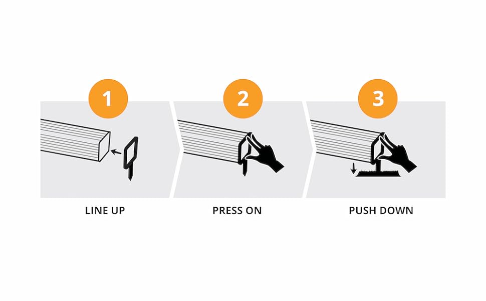 Cradlestake 3"x4" Gutter Downspout Stakes 4 Pack (3"x4" Horizontal 4 Pack White