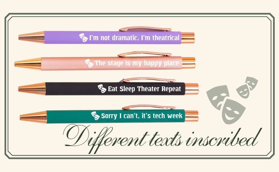theater pen set 3