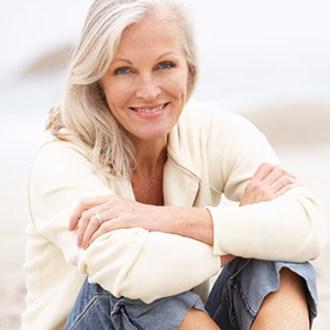 Beautiful woman smiling and happy