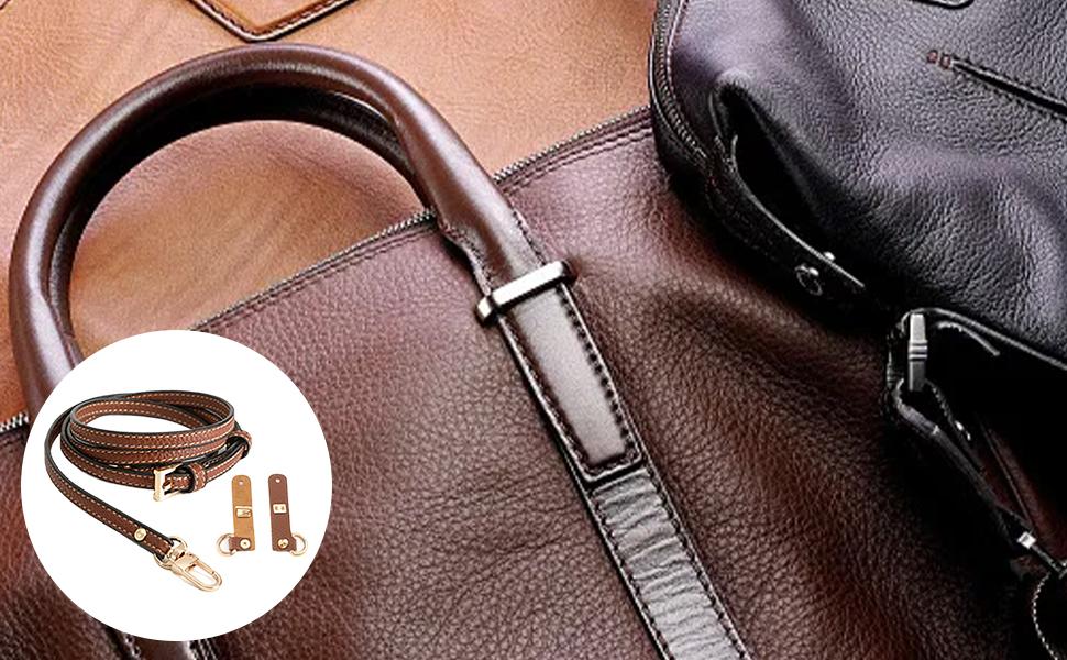 Purse Strap Replacement Adjustable Wide Purse Strap Brown Leather Replacement Purse Strap