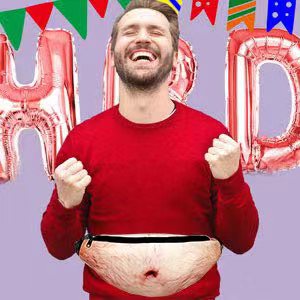White Elephant Gifts Exchange Funny Bag Gag Gifts Dad Bod Fanny Belly Waist Pack Gifts