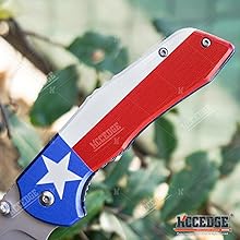 8" Flag Knife California Colorado Texas Mexico