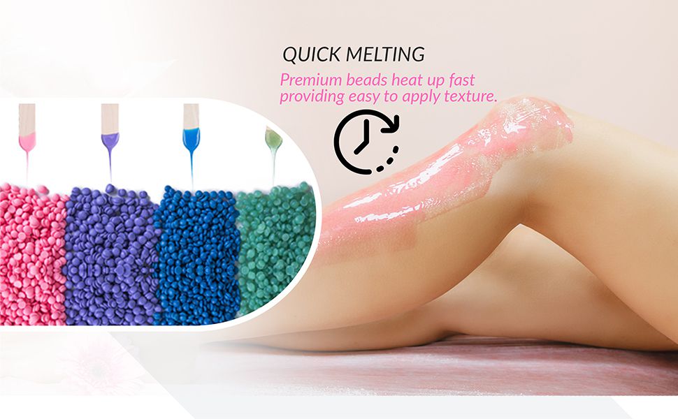 pink wax kit, waxing machine kit, double wax warmer hair removal waxing kit, eyebrow waxer