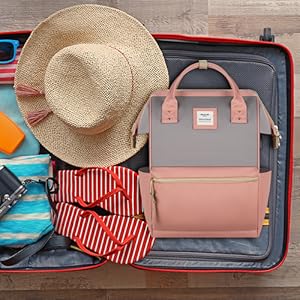 Hethrone Water Repellent Laptop Backpack 15.6 Anti Theft Travel School Computer Bag with USB Port Black