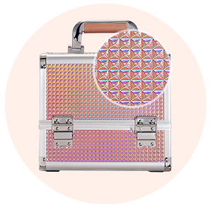 rose gold makeup case