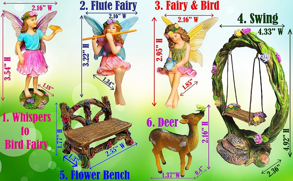 Fairy garden House set Miniature Figurines Kit Accessories Gnome Mood Lab