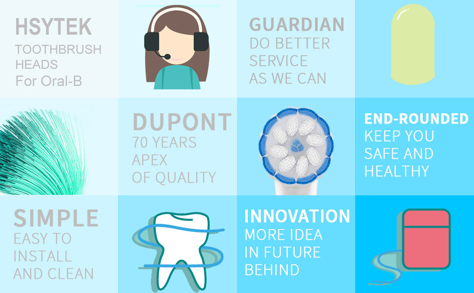 Replacement Toothbrush Heads for OralB Pro 2 2500 CrossAction, fit