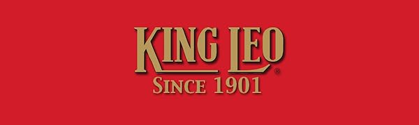 King Leo Logo Red Background