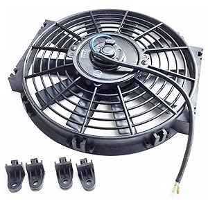 Amazon.co.jp: (mind car parts) 10インチ 汎用 薄型 電動ファン
