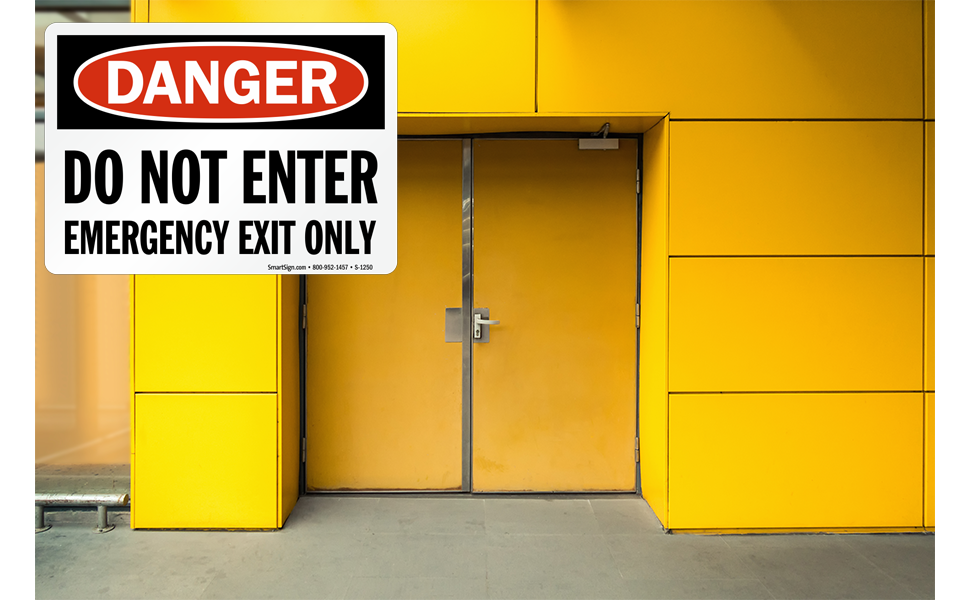 SmartSign "Danger - Do Not Enter" Sign | 7" x 10" Aluminum