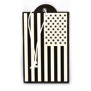 USA Flag Black and White