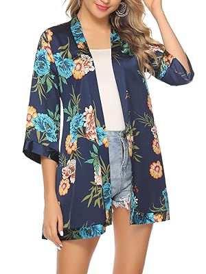 floral chiffon cardigan