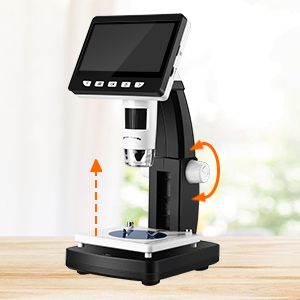 Amazon.com : LCD Digital Microscope, Elikliv 4.3 inch 50X