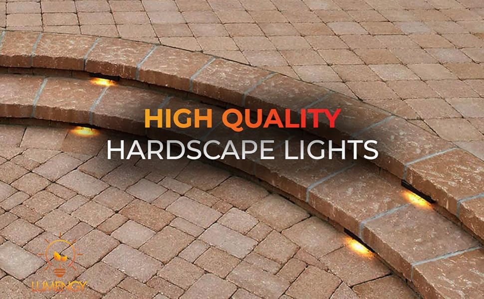 & inch hardscape lighting, step lights, water proof, LED Hardscape Paver Lights