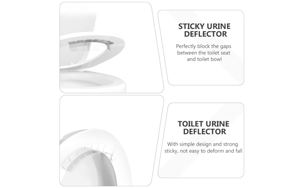Zerodeko 2 PCS Practical Splashing Urine Guard Toilet Seats