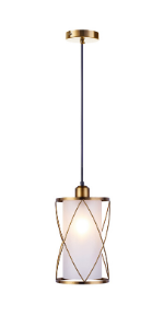 brushed brass pendant light