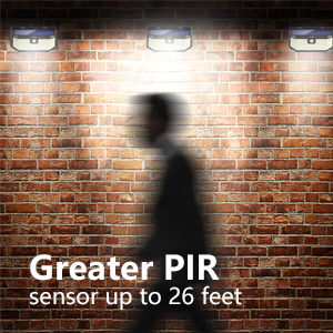 solar lights motion security sensor led read outdoor