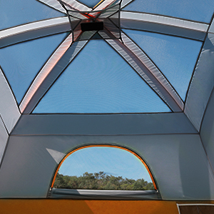 UNP Tents 6 Person Waterproof Windproof Easy Setup,Double Layer Family Camping Tent with 1 Mesh Door & 5 Large Mesh Windows -10'X9'X78in(H) 9 tents