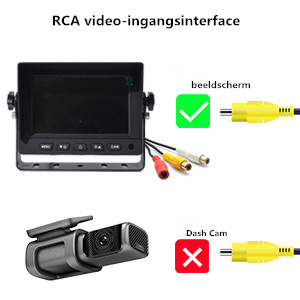 PARKVISION Achteruitrijcamera DC 12-24V Flexibele Montage met 4 ...