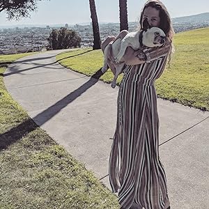striped v neck half sleeve long maxi dress