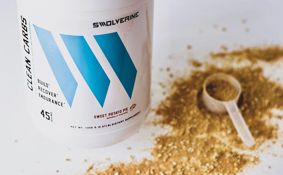 Swolverine Clean Carbs Complex Carbohydrate Supplement, Sweet Potatoes, Yams, Oats