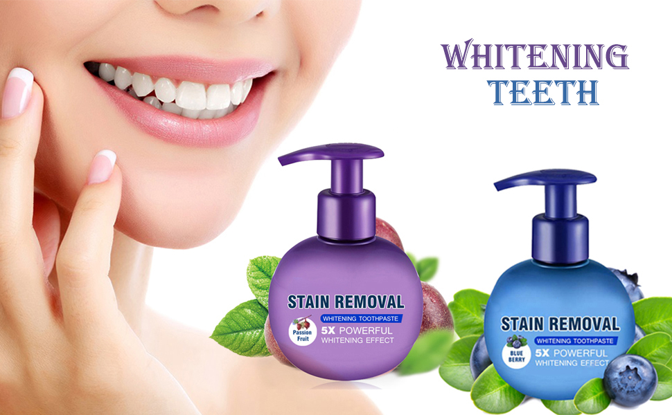 Baking soda Toothpaste,Intensive Stain Remover Whitening Toothpaste Anti Bleeding