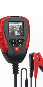 12V Battery Load Tester with AH/CCA Analyzer Battery Life Percentage for Car Vehicle Boat Truck Auto