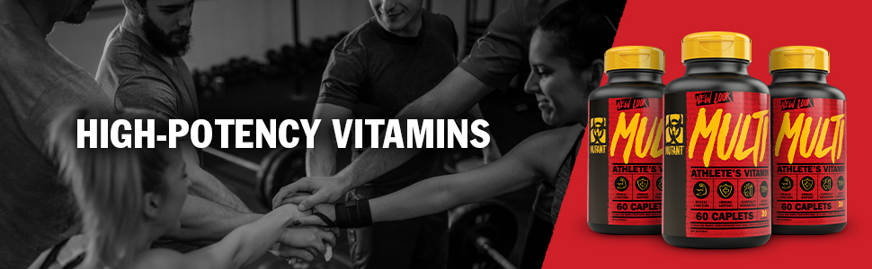 MUTANT Multi Vitamins - Men's Multivitamin for Hardcore Athletes & Body  Builders, Supports Muscle Function, Energy Metabolism, Immune Health with  70 Vitamins Minerals Antioxidants, 60 Caplets : Amazon.ca: Health &  Personal Care