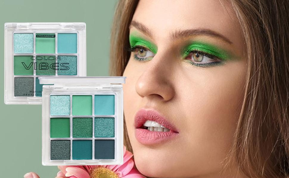 Palette de fards à paupières pour yeux verts,Palette de fards à paupières verts, Palettes de fards à