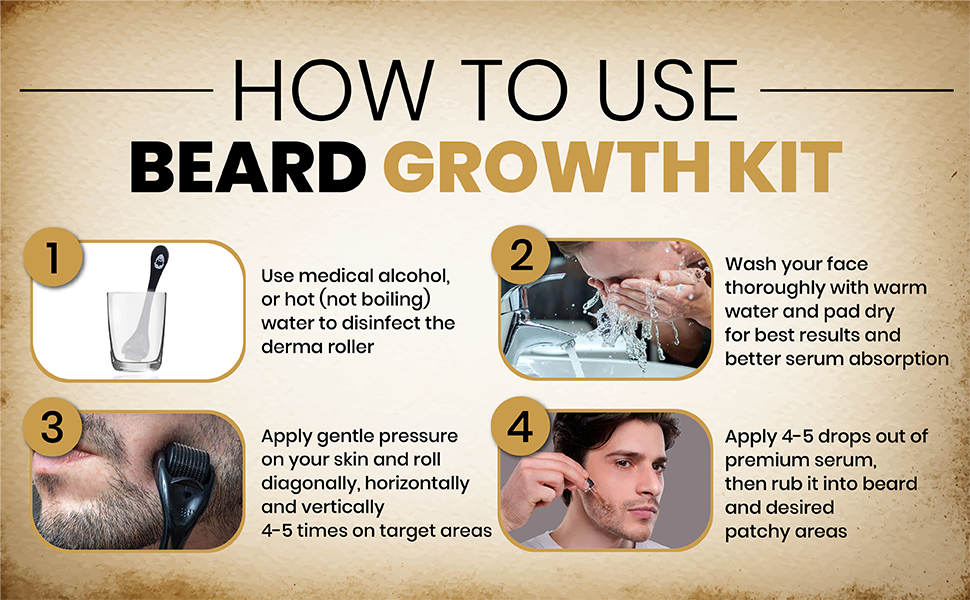 KING LEONIDAS Beard Growth Kit I Organic Beard Oil for Men with Beard