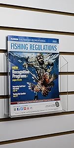 Marketing Holders Slatwall 8.5"x 11" Catalog Rack Literature Holder