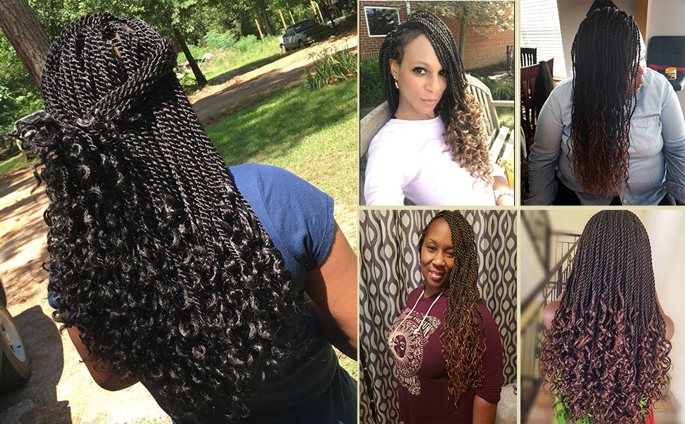Callia Goddess Senegalese Twist Crochet Hair Curly Ends