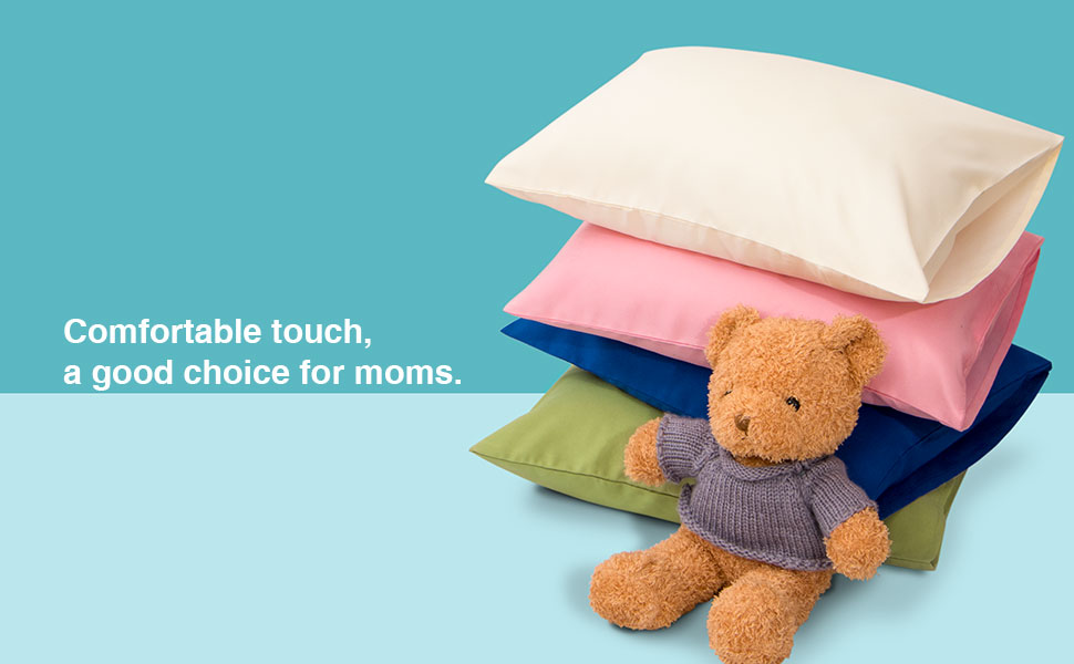 FLXXIE 2 Pack Microfiber Toddler Pillowcases, Envelope