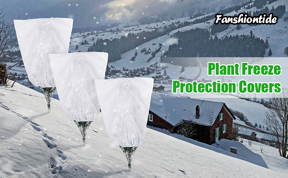 Fanshiontide 3pcs Plant Frost Protection, Plant Winter Covers, Garden Plant Warming Jackets with