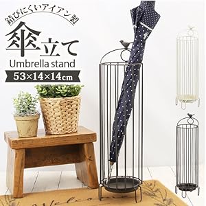 アンティークとてもオシャレな竹製円筒形傘立て ブラウン 傘立て 傘たて 傘立 おしゃれ 玄関 アンティーク アイアン傘立て