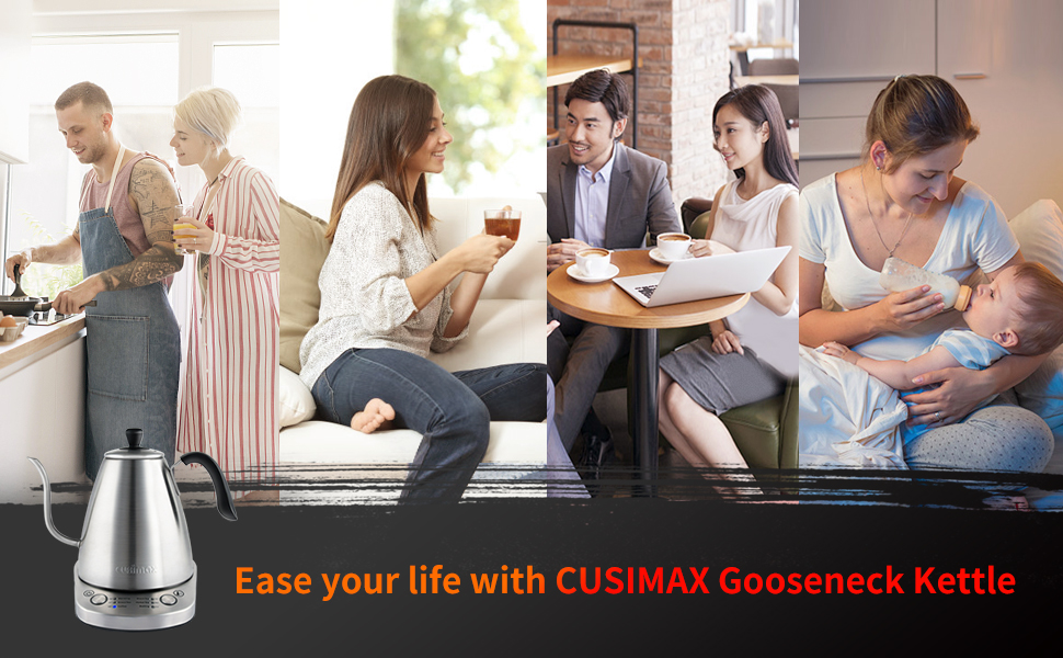 Gooseneck Electric Kettle Cusimax Coffee Kettle Tea Kettle