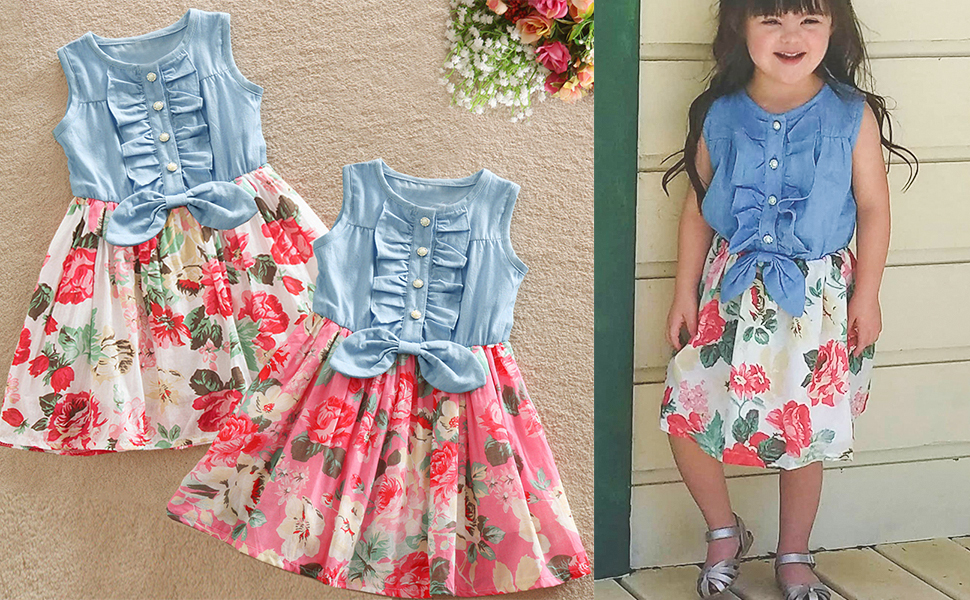 little girl denim tutu dress