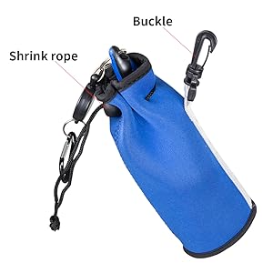 Golf Club Brush+Ball Holder Clip Utility Pouch + Groove Sharpener Gift Bundle Combo