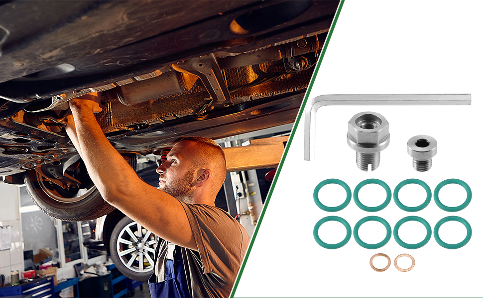 Motoforti Universal Oil Drain Plug, Self Tapping Oversize